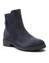 Tommy Hilfiger Боти тип челси Th Suede Flat Boot FW0FW06750 Тъмносин - Pepit.bg