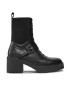 Tommy Hilfiger Боти Tommy Belt Leather Boot FW0FW07526 Черен - Pepit.bg