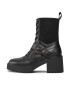 Tommy Hilfiger Боти Tommy Belt Leather Boot FW0FW07526 Черен - Pepit.bg