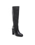 Tommy Hilfiger Ботуши Belt High Heel Longboot FW0FW07053 Черен - Pepit.bg