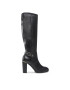 Tommy Hilfiger Ботуши Belt High Heel Longboot FW0FW07053 Черен - Pepit.bg