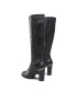 Tommy Hilfiger Ботуши Belt High Heel Longboot FW0FW07053 Черен - Pepit.bg