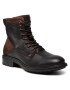 Tommy Hilfiger Ботуши Creative Leather Mix Zip Boot FM0FM03926GT6 Кафяв - Pepit.bg