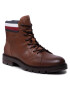 Tommy Hilfiger Ботуши Elevated Rwb Collar Lth Boot FM0FM03825 Кафяв - Pepit.bg