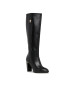 Tommy Hilfiger Ботуши Feminine Th Hardware Longboot FW0FW07541 Черен - Pepit.bg