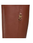 Tommy Hilfiger Ботуши Feminine Th Hardware Longboot FW0FW07541 Кафяв - Pepit.bg