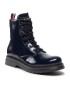 Tommy Hilfiger Ботуши Lace-Up Bootie T4A5-32412-0775 S Тъмносин - Pepit.bg