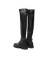 Tommy Hilfiger Ботуши Stretch Monochromatic Longboot FW0FW07611 Черен - Pepit.bg