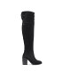 Tommy Hilfiger Ботуши Th Flag Stud Overknee Boot FW0FW05970 Черен - Pepit.bg