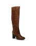 Tommy Hilfiger Ботуши Th Hair Calf High Heel Long Boot FW0FW05169 Кафяв - Pepit.bg