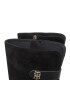 Tommy Hilfiger Ботуши Th Suede Longboot FW0FW07052 Черен - Pepit.bg