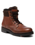 Tommy Hilfiger Ботуши Warm Corporate Mix Lace Boot FM0FM03774 Кафяв - Pepit.bg