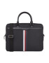 Tommy Hilfiger Чанта за лаптоп Th Coated Canvas Computer Bag AM0AM11531 Черен - Pepit.bg