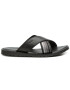 Tommy Hilfiger Чехли Criss Cross Leather Sandal FM0FM02120 Черен - Pepit.bg