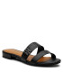 Tommy Hilfiger Чехли Hardware Flat Leather Mule FW0FW05775 Черен - Pepit.bg