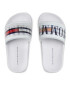 Tommy Hilfiger Чехли Holographic Pool Slide T3B0-32276-1172 M Бял - Pepit.bg