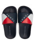 Tommy Hilfiger Чехли Logo Print Pool Slide T3B0-30990-0754 M Тъмносин - Pepit.bg