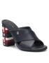 Tommy Hilfiger Чехли Th Corporate High Heel Mule FW0FW05772 Тъмносин - Pepit.bg