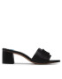 Tommy Hilfiger Чехли Th Leather Branding Heel Sandal FW0FW06477 Черен - Pepit.bg