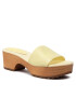 Tommy Hilfiger Чехли Feminine Mid Heel Clog Sandal FW0FW06241 Жълт - Pepit.bg