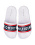 Tommy Hilfiger Чехли Maxi Lettering Print Pool Slide T3B0-30757-0904 S Бял - Pepit.bg