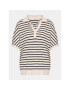 Tommy Hilfiger Curve Тениска с яка и копчета WW0WW39272 Екрю Relaxed Fit - Pepit.bg