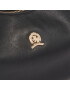 Tommy Hilfiger Дамска чанта Crest Leather Hobo AW0AW15866 Черен - Pepit.bg