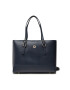 Tommy Hilfiger Дамска чанта Honey Med Tote AW0AW10492 Тъмносин - Pepit.bg