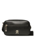 Tommy Hilfiger Дамска чанта Iconic Tommy Camera Bag AW0AW14873 Черен - Pepit.bg