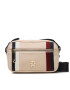 Tommy Hilfiger Дамска чанта Iconic Tommy Camera Bag Corp AW0AW15156 Бежов - Pepit.bg