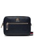 Tommy Hilfiger Дамска чанта Iconic Tommy Camera Bag Corp AW0AW15864 Тъмносин - Pepit.bg