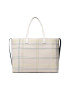 Tommy Hilfiger Дамска чанта Iconic Tommy Tote Check AW0AW12311 Бежов - Pepit.bg