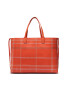 Tommy Hilfiger Дамска чанта Iconic Tommy Tote Check AW0AWI2311 Оранжев - Pepit.bg