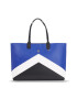 Tommy Hilfiger Дамска чанта Iconic Tommy Tote Chevron AW0AW15204 Син - Pepit.bg