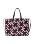 Tommy Hilfiger Дамска чанта Iconic Tommy Tote Monogram AW0AW12825 Бордо - Pepit.bg