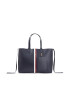 Tommy Hilfiger Дамска чанта Iconic Tommy Tote Puffy AW0AW15881 Син - Pepit.bg