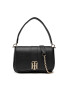 Tommy Hilfiger Дамска чанта Lock Satchel AW0AW10084 Черен - Pepit.bg