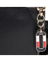 Tommy Hilfiger Дамска чанта Luxe Leather Clutch Wide Strap AW0AW10488 Черен - Pepit.bg