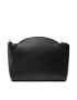 Tommy Hilfiger Дамска чанта Luxe Leather Clutch Wide Strap AW0AW10488 Черен - Pepit.bg