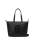 Tommy Hilfiger Дамска чанта Poppt Tote Aplique AW0AW13168 Черен - Pepit.bg