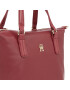 Tommy Hilfiger Дамска чанта Poppy Plus Small Tote AW0AW15592 Червен - Pepit.bg