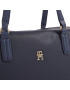 Tommy Hilfiger Дамска чанта Poppy Plus Tote AW0AW15856 Тъмносин - Pepit.bg