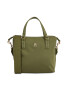 Tommy Hilfiger Дамска чанта Poppy Small Tote AW0AW15217 Зелен - Pepit.bg