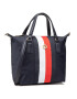 Tommy Hilfiger Дамска чанта Poppy Small Tote Corp AW0AW10025 Тъмносин - Pepit.bg