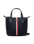 Tommy Hilfiger Дамска чанта Poppy Small Tote Corp AW0AW11344 Тъмносин - Pepit.bg