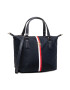 Tommy Hilfiger Дамска чанта Poppy Small Tote Corp AW0AW11344 Тъмносин - Pepit.bg