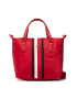 Tommy Hilfiger Дамска чанта Poppy Small Tote Corp AW0AW13175 Червен - Pepit.bg