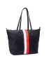 Tommy Hilfiger Дамска чанта Poppy Tote Corp AW0AW09933 Тъмносин - Pepit.bg