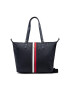 Tommy Hilfiger Дамска чанта Poppy Tote Corp AW0AW13176 Тъмносин - Pepit.bg