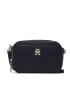 Tommy Hilfiger Дамска чанта Th Emblem Camera Bag AW0AW14501 Тъмносин - Pepit.bg